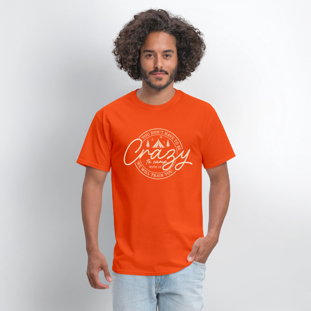 Crazy Camping T-Shirt - orange