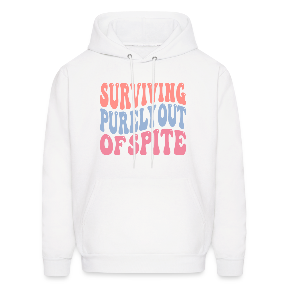 Surviving Purely Out Of Spite Hoodie - white