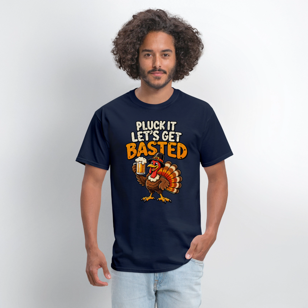 Pluck It Let’s Get Basted T-Shirt - navy