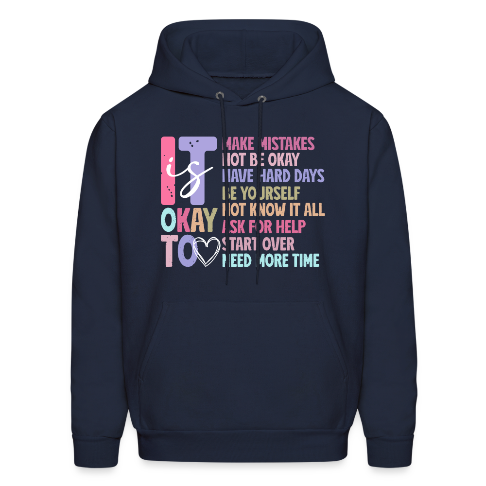 It Is Ok (Motivation Support) Hoodie - navy