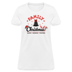Family Christmas Making Memories Together Women's Contoured T-Shirt