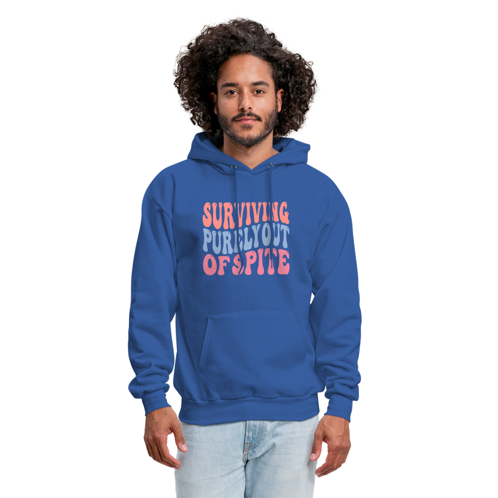 Surviving Purely Out Of Spite Hoodie - royal blue