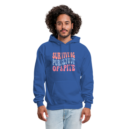 Surviving Purely Out Of Spite Hoodie - royal blue