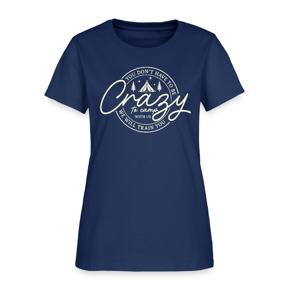 Crazy Camping Women's T-Shirt -  blue dusk