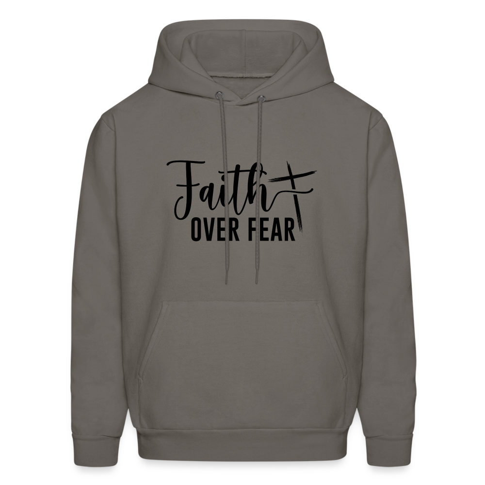 Faith Over Fear Hoodie - asphalt gray