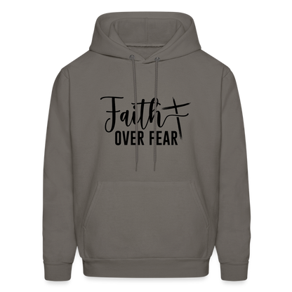 Faith Over Fear Hoodie - asphalt gray