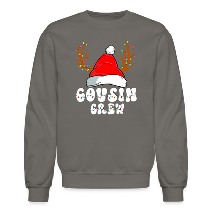 Cousin Crew Christmas Sweatshirt - asphalt gray