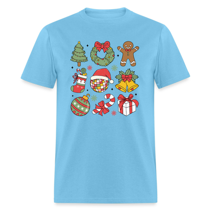 Christmas Holiday Season T-Shirt - aquatic blue