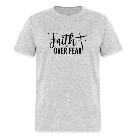 Faith Over Fear T-Shirt - heather gray