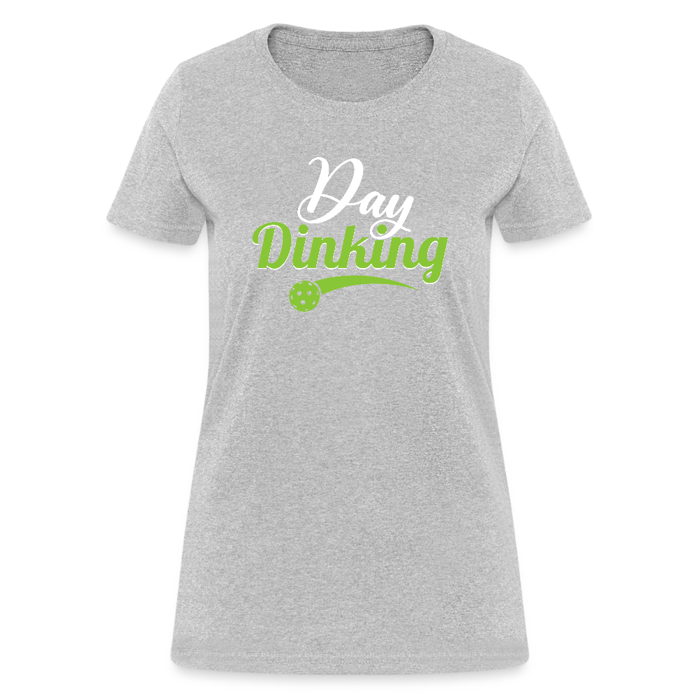 Day Dinking Women's Contoured T-Shirt - heather gray