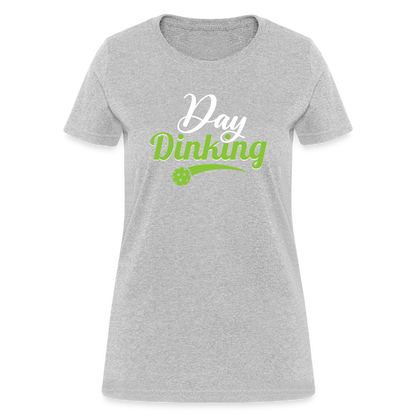 Day Dinking Women's Contoured T-Shirt - heather gray