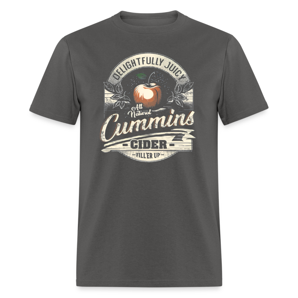 Vintage Cummins Cider (Funny Adult Humor) T-Shirt - charcoal