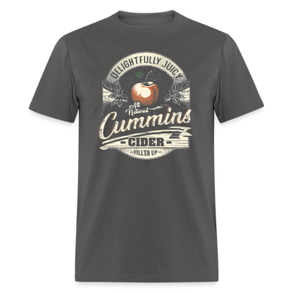 Vintage Cummins Cider (Funny Adult Humor) T-Shirt - charcoal