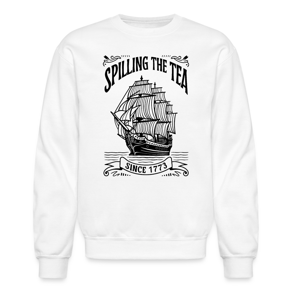 Spilling The Tea sine 1773 Sweatshirt - white