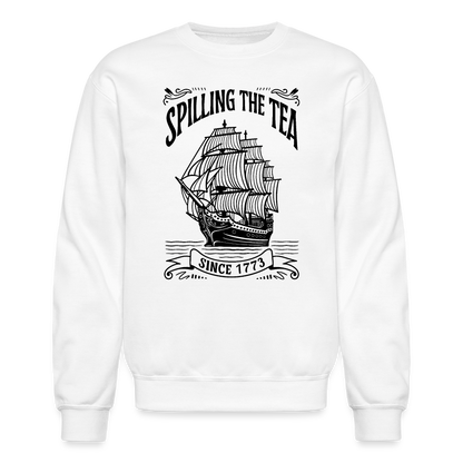 Spilling The Tea sine 1773 Sweatshirt - white