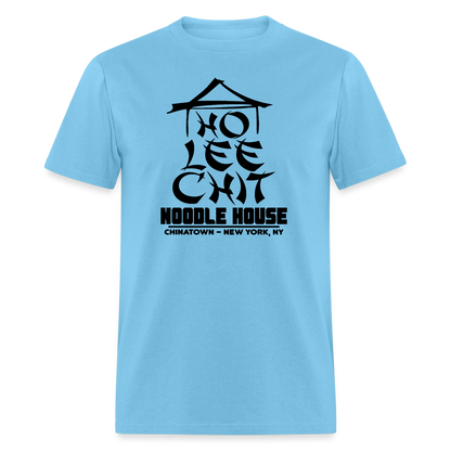 Ho Lee Chit (Noodle House) T-Shirt - aquatic blue