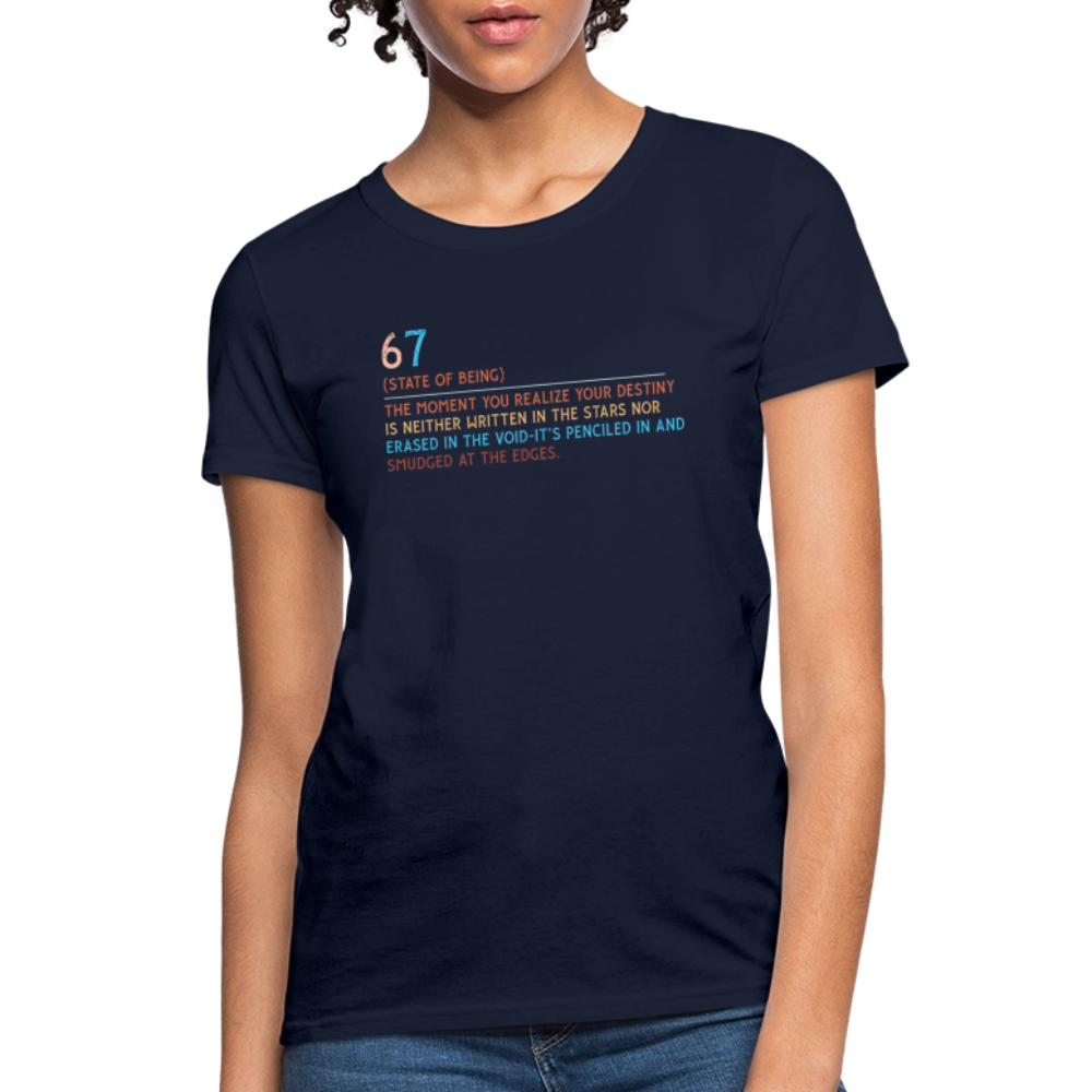 Six Seven Definition 67 Women's T-Shirt - navy
