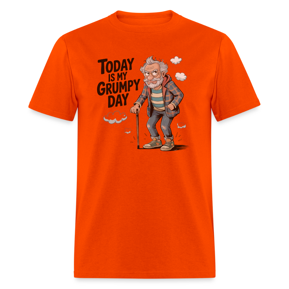 Today Is My Grumpy Day Funny T-Shirt - orange