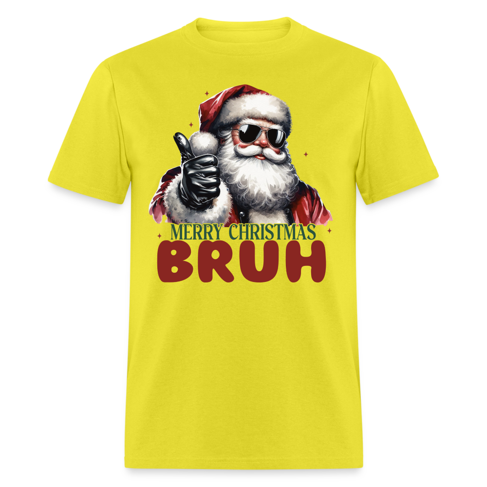 Merry Christmas Bruh T-Shirt - yellow