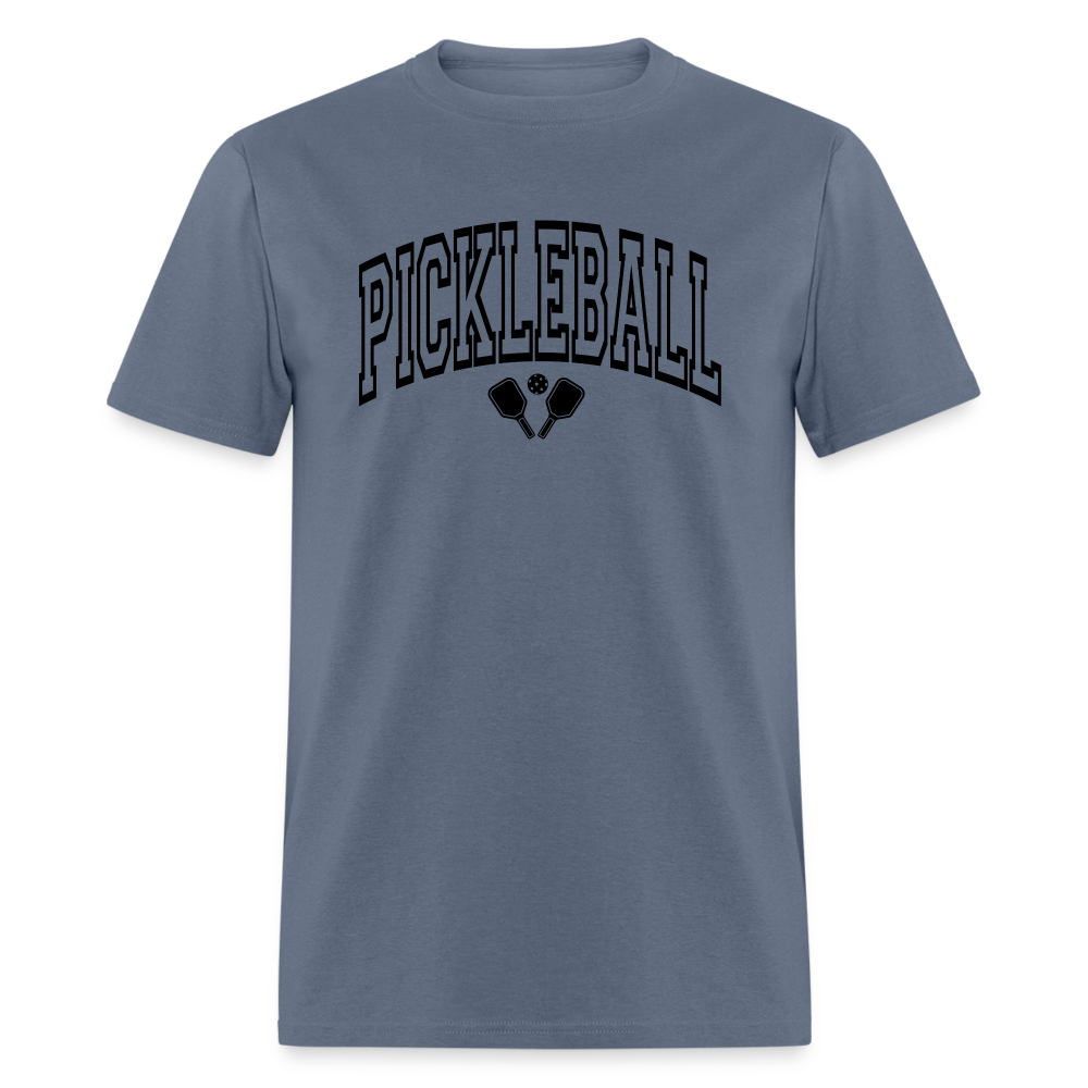 Pickleball T-Shirt (Black Arch Letters) - denim