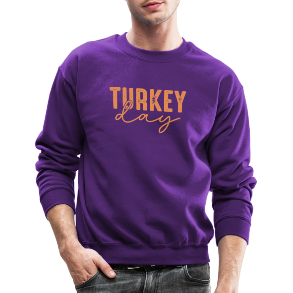 Turkey Day (Thanksgiving) Sweatshirt - purple