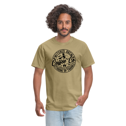 Witches Brew Coffee Co (Halloween) T-Shirt - khaki