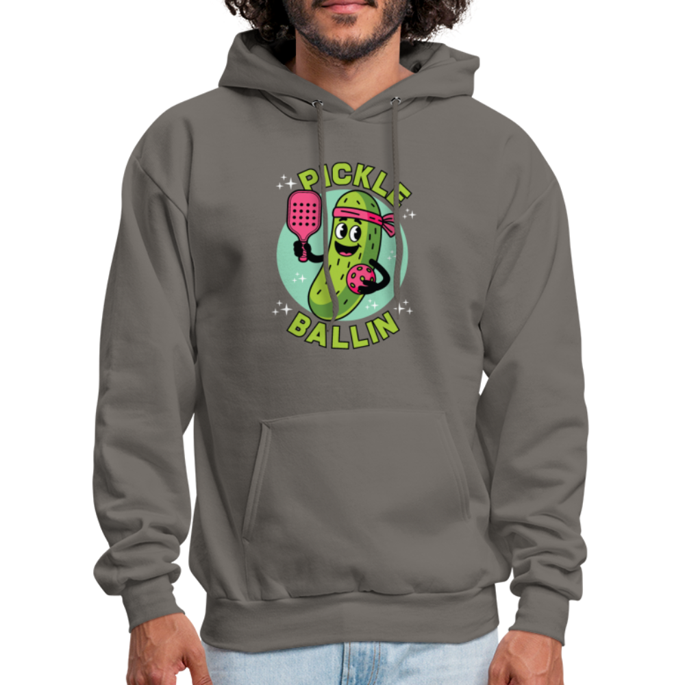 Pickle Ballin Hoodie - asphalt gray