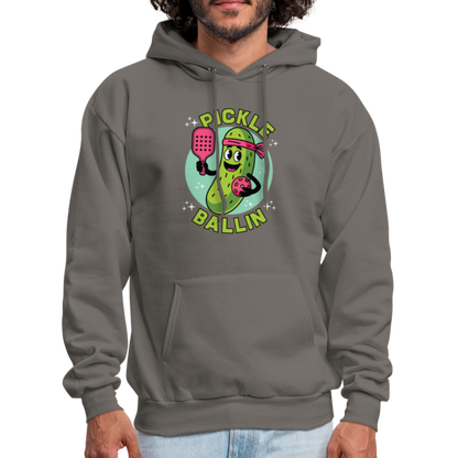 Pickle Ballin Hoodie - asphalt gray