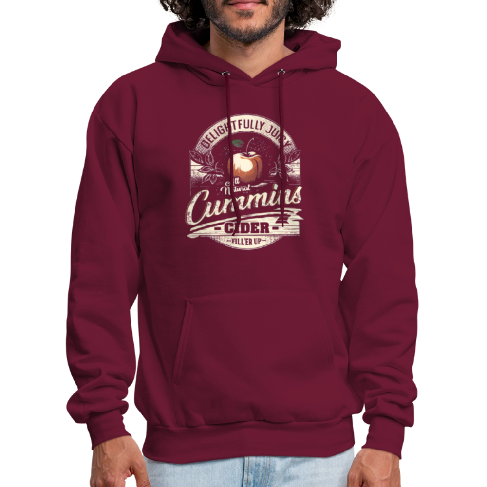 Vintage Cummins Cider (Funny Adult Humor) Hoodie - burgundy