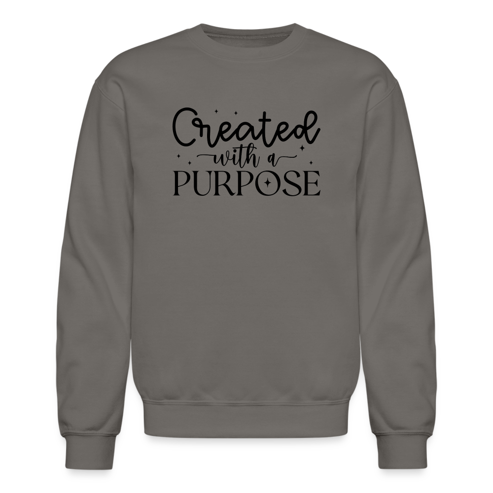 Created with a Purpose Sweatshirt - asphalt gray