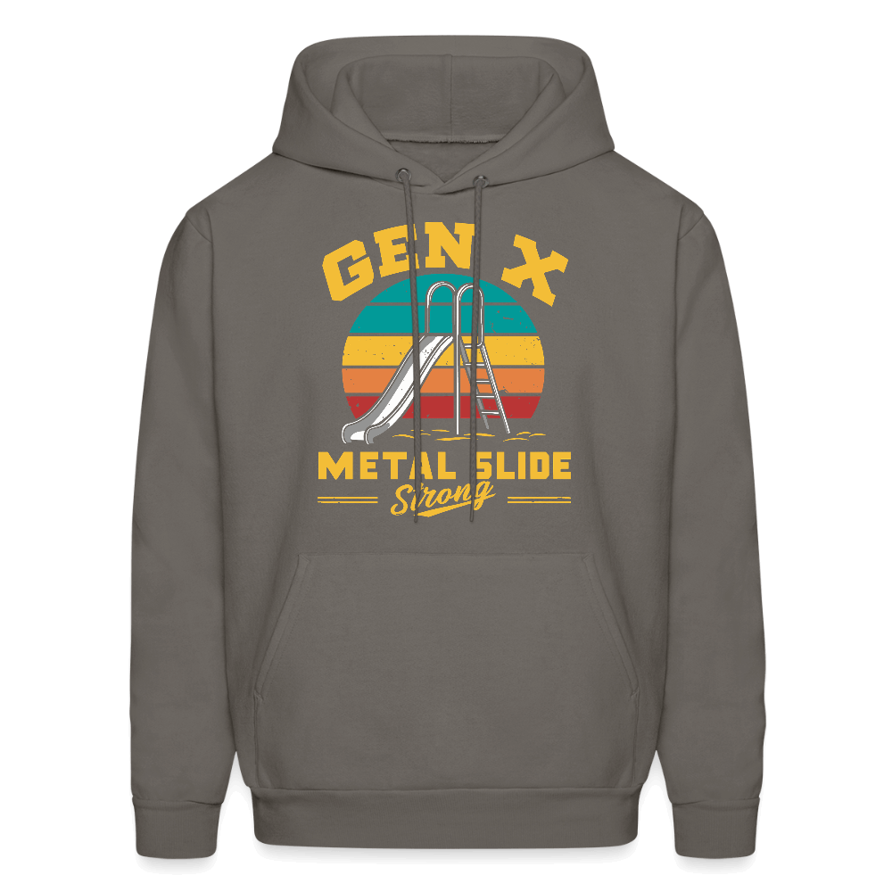 Gen-X Metal Slide Strong Hoodie Color: asphalt gray