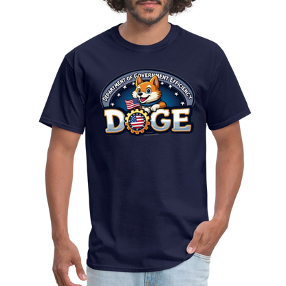 DOGE Logo (Dept of Government Efficiency) T-Shirt - navy