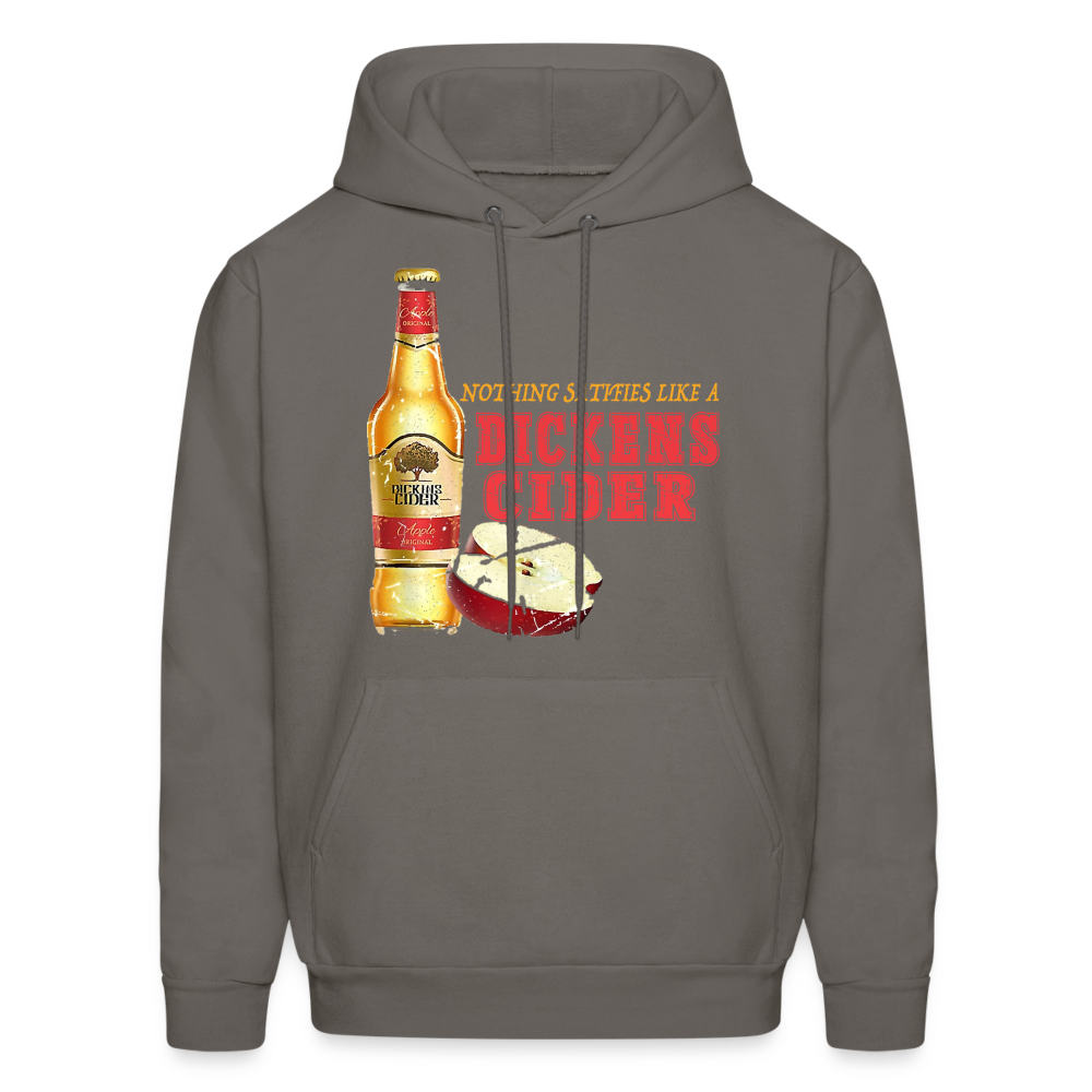 Nothing Satisfies Like A Dickens Cider Hoodie - asphalt gray