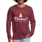 Family Christmas Making Memories Together Men's Premium Long Sleeve T-Shirt