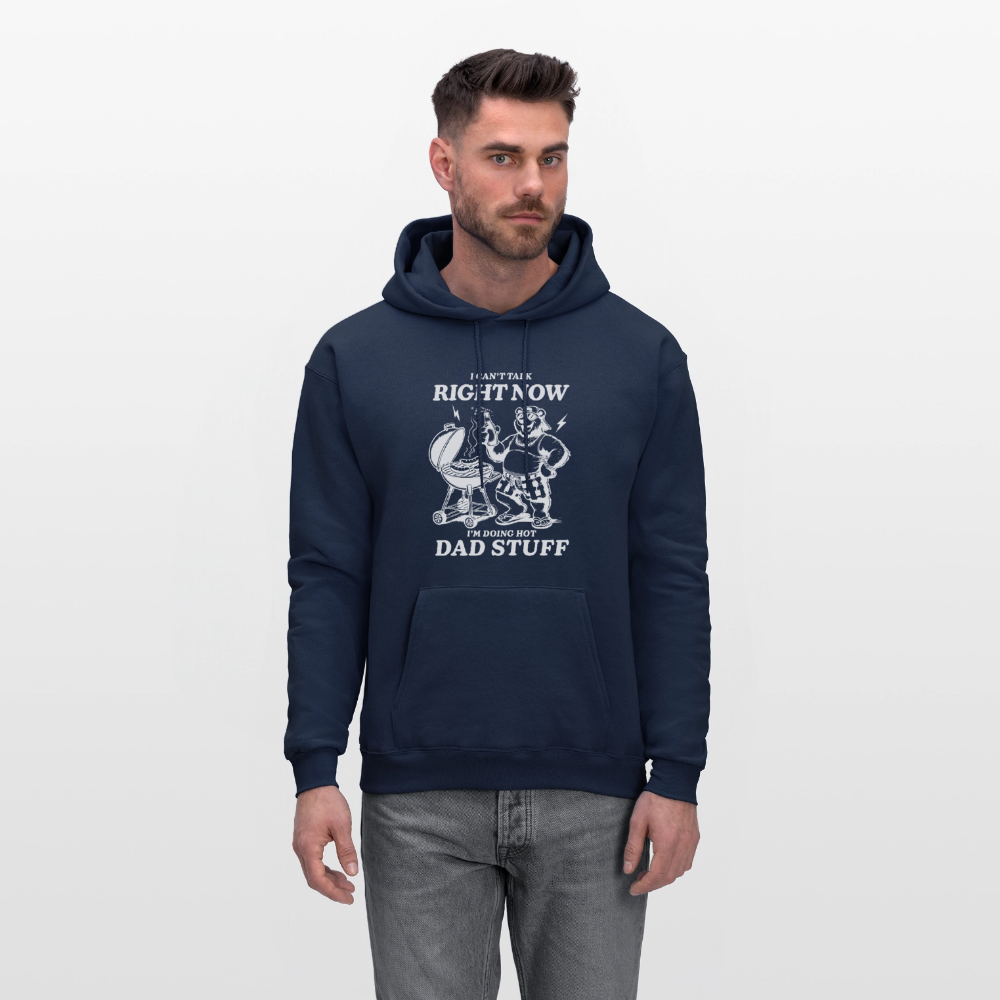 Doing Hot Dad Stuff BBQ Hoodie for Grilling Dads - navy