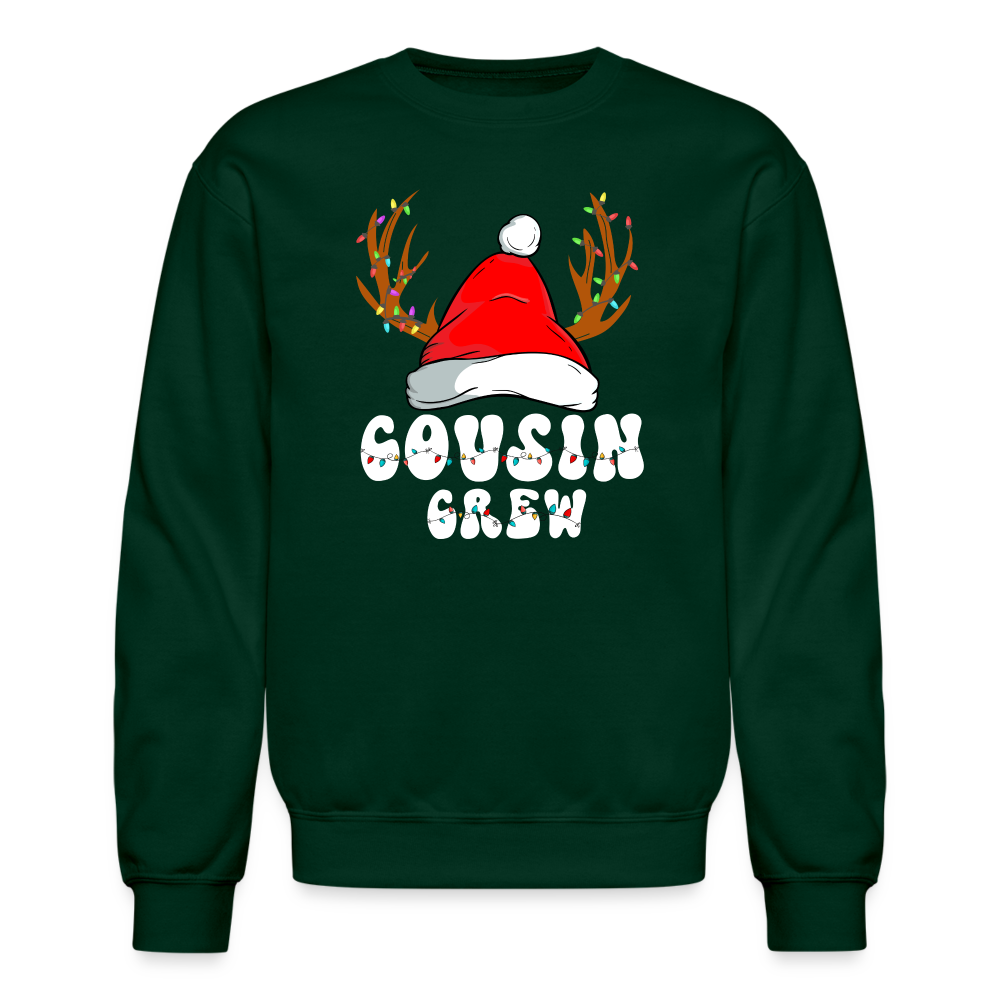 Cousin Crew Christmas Sweatshirt - forest green