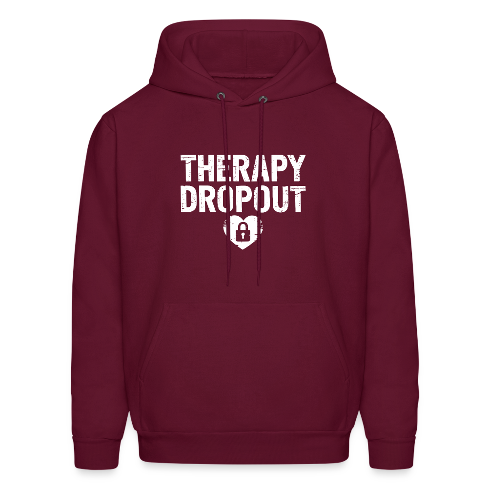 Therapy Dropout Hoodie - burgundy