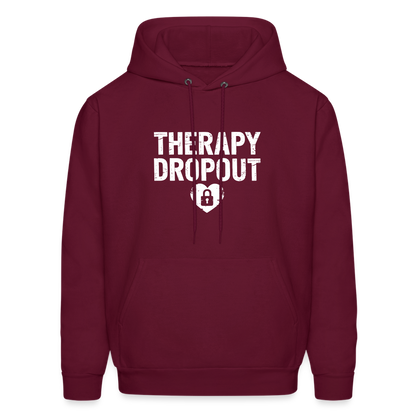 Therapy Dropout Hoodie - burgundy