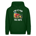 Christmas Biker Santa Riding Motorcycle I Do It For The Ho's Hoodie