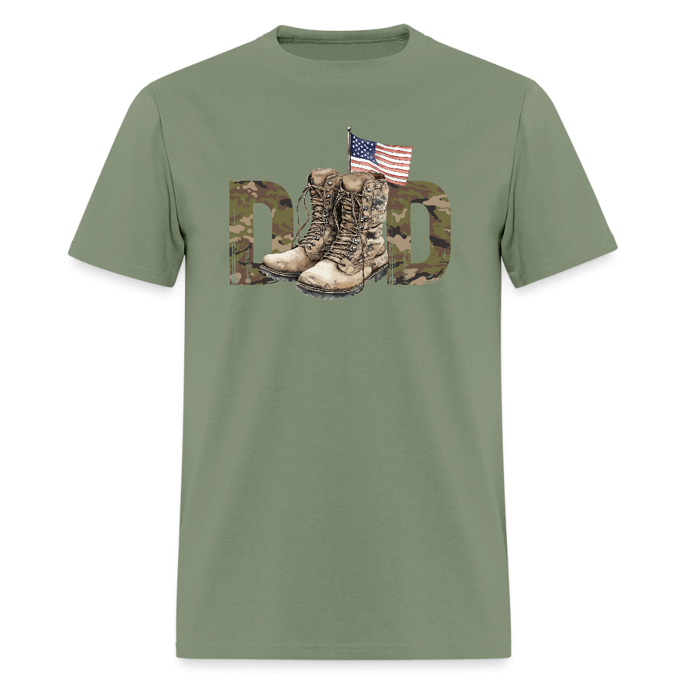 Military Dad T-Shirt - military green