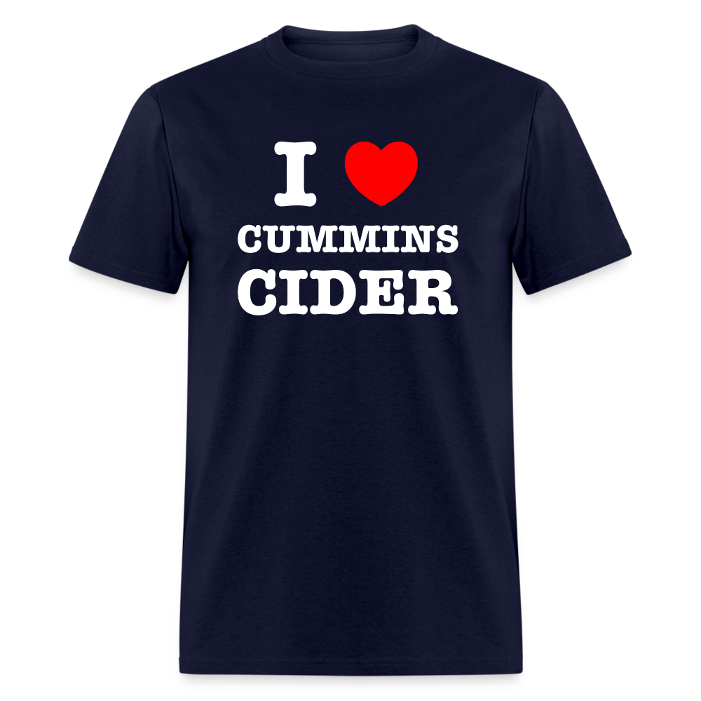 I Heart Cummins Cider T-Shirt - navy