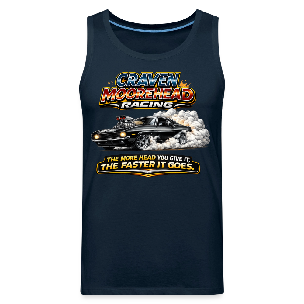 Craven Moorehead Racing Tank Top Color: Deep Navy