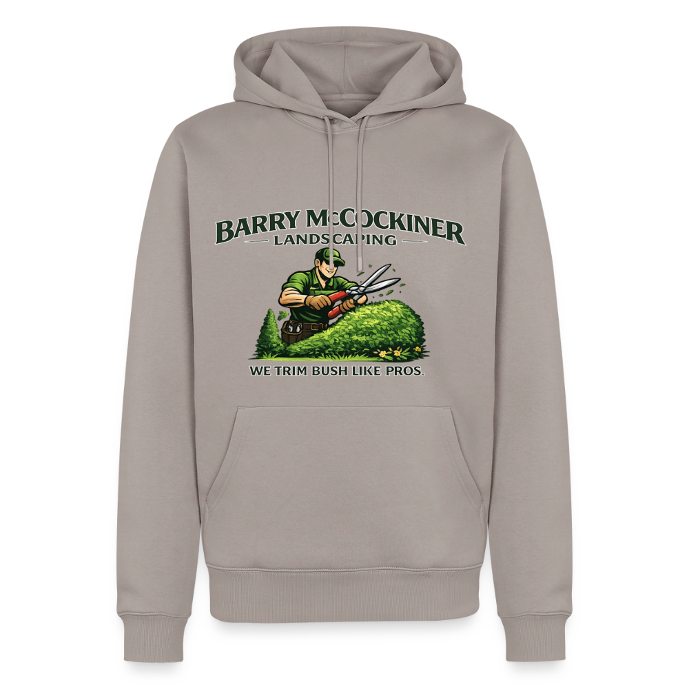 Barry McCockiner Landscaping Funny Hoodie Color: Taupe