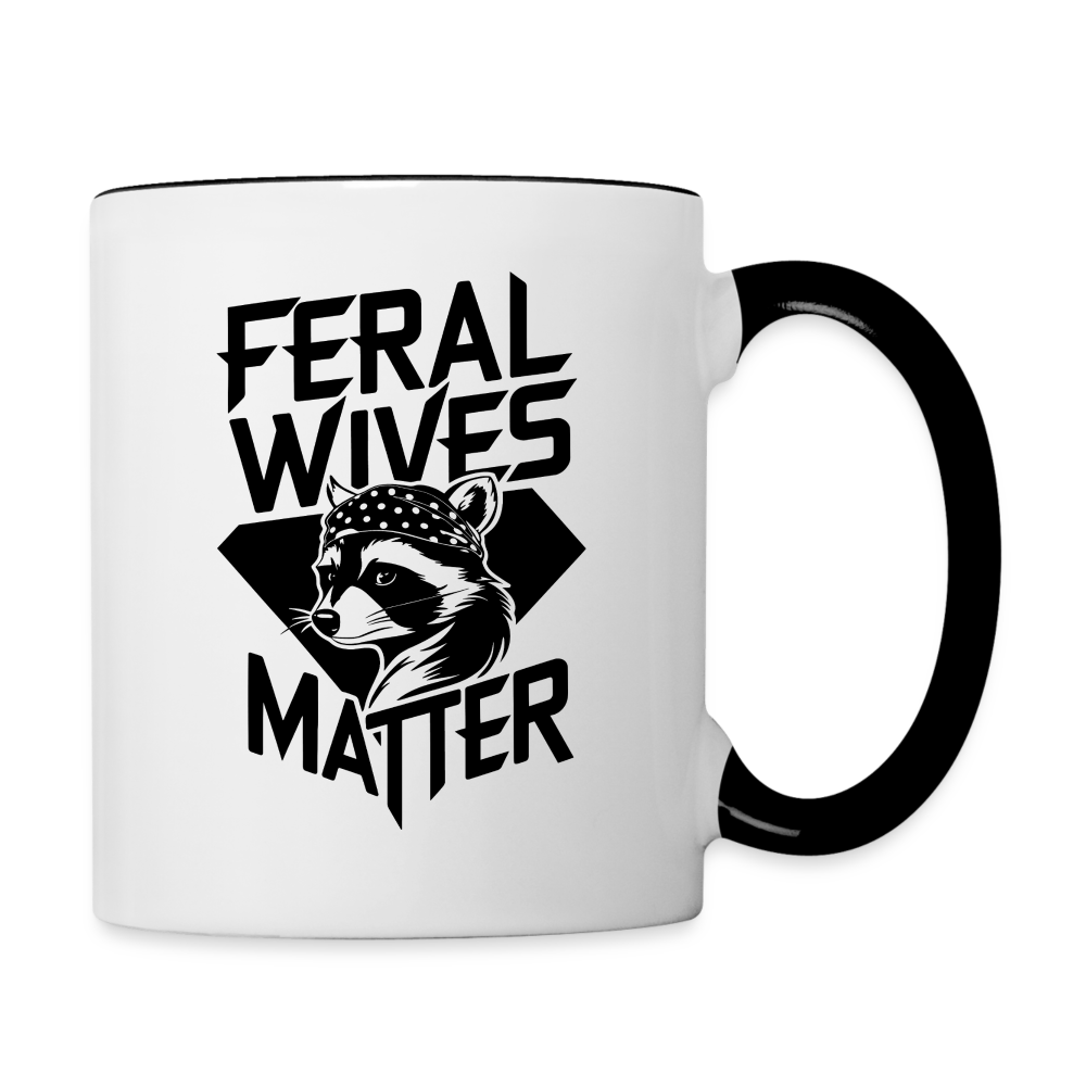 Feral Wives Matter Coffee Mug - white/black