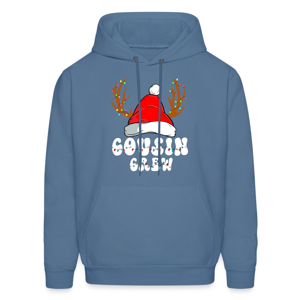 Cousin Crew Christmas Hoodie - denim blue