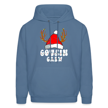 Cousin Crew Christmas Hoodie - denim blue