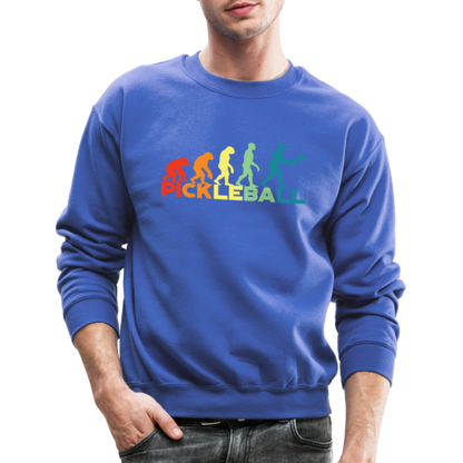 Pickleball Evolution Sweatshirt - royal blue