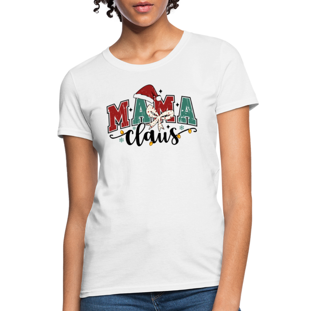 Mama Claus Women's Contoured T-Shirt - white