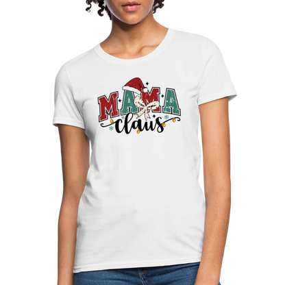 Mama Claus Women's Contoured T-Shirt - white