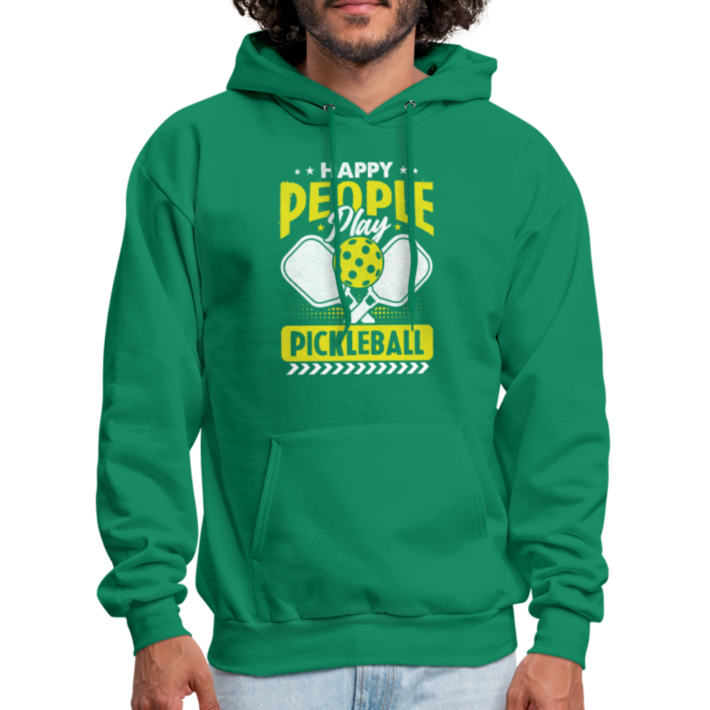 Happy People Play Pickleball Hoodie - kelly green